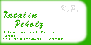 katalin peholz business card